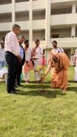 Planting a Rudraksha sapling in the courtyard arena of IIM Jammu (14th March 2026)